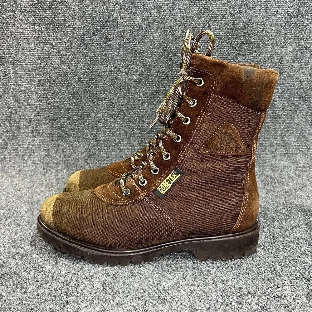 Rocky Ranger 841‎ Boots Men's Size 7.5 Brown Waterproof Gore-Tex Outdoor Hunting